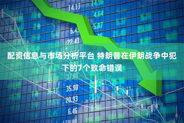 配资信息与市场分析平台 特朗普在伊朗战争中犯下的7个致命错误